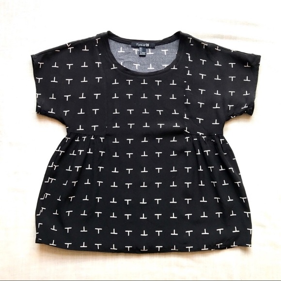 XXI contrast print tunic shirt - Picture 1 of 5